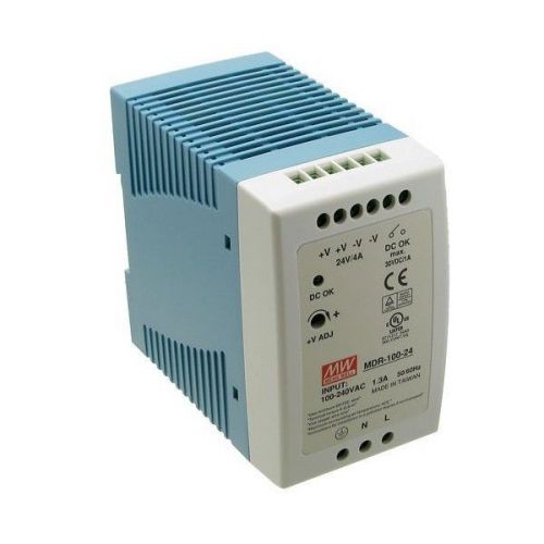 Mean well din rail dc switching powersupply mdr-100-24 ac/dc24v 4a us authorized for sale