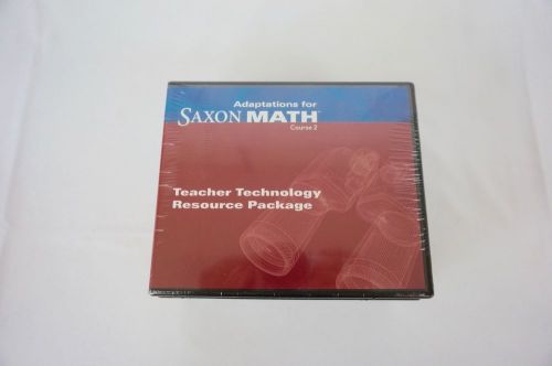 Qty 5 Saxon Math Course 2 Teacher Technology Resource Package DVDs