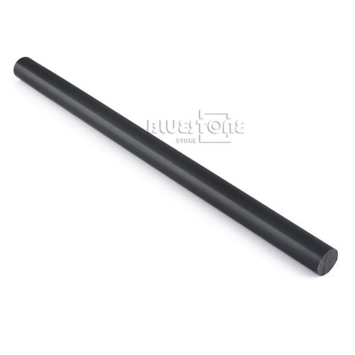 1x nylon polyamide pa extruded plastic round rod stick stock black 15mm x 250mm for sale