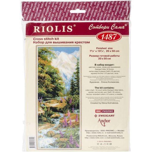 &#034;Mountain River Counted Cross Stitch Kit-8&#034;&#034;X19.75&#034;&#034; 14 Count&#034;