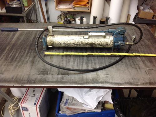 2-stage hydraulic pump 4 enerpac or spx cylinders 10k psi, hi capacity oil. for sale