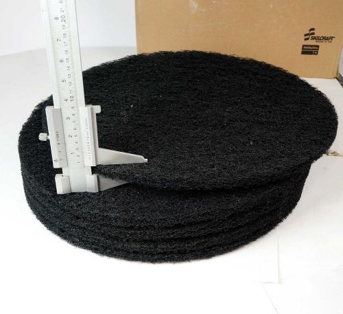 Skilcraft floor stripping pad -  20&#034; diameter blac. box of 5 for sale