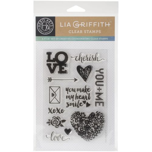&#034;Hero Arts Clear Stamps By Lia 4&#034;&#034;X6&#034;&#034;-Love&#034;