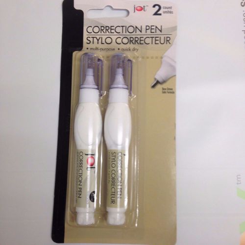 JOT 2 count Correction Pen *Multi-purpose *Quick Dry 0.02mmXB Fine Needle Tip