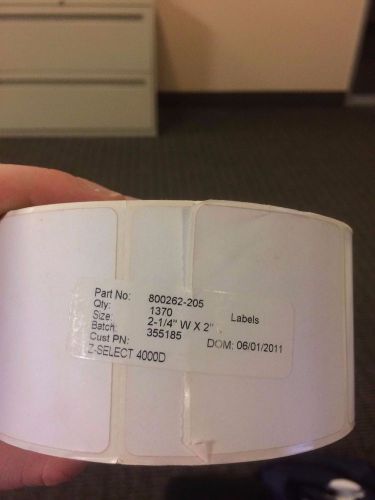 2.25&#034; X 2&#034; - Direct Thermal Paper Labels w/Perf - 1.0&#034; Core