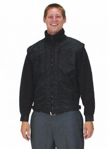 CONDOR 2KTG3 Black Zippered Fleece Jacket, XL