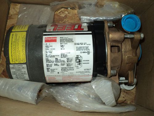 Teel 4rh43 pump centrifugal 1/2 hp , 115/230 v , 1 1/4&#034; inl / 1&#034; oulet , bronze for sale