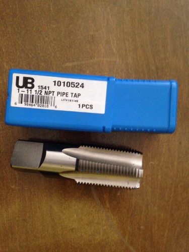 Union butterfield 1541(npt) high-speed steel pipe tap,  1&#034;-11.5 thread size for sale