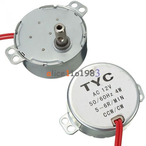 Pro tyc 50 12v 4w 50/60hz synchronous motor 5/6rpm cw ccw microwave turntable for sale