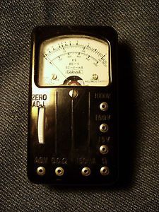Vintage Calrad 7 Range 3 Dial Bakelite Voltmeter VGC With No Leads