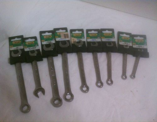 ALLEN COMBINATION S.A.E. mm WRENCH 9pc SET, 5/8 1/2x9/16 17mm16 14 12 11 9 8 USA