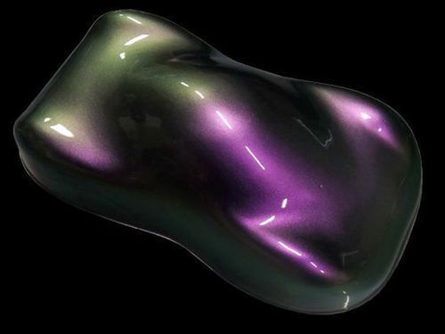 Higloss violet-green chameleon powder coat paint 3oz/81g, buy 2pcs- get 1lb/450g for sale