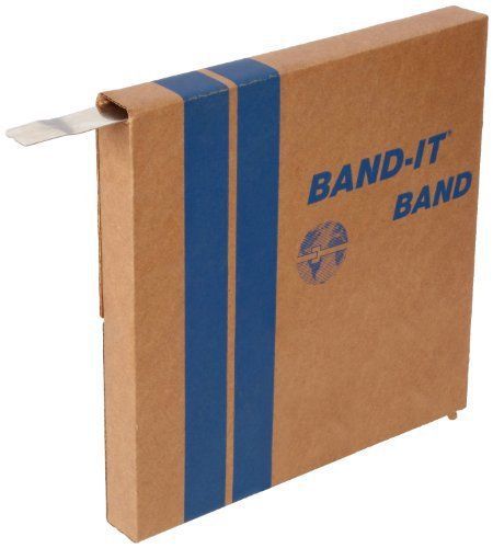 BAND-IT G43099 201 Stainless Steel Giant Band, 3/4&#034; Width X 0.044&#034; Thick, 100