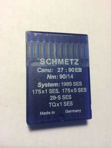 35 pc SCHMETZ sewing machine needles 1985 SES 175x1 SES Nm 90/14