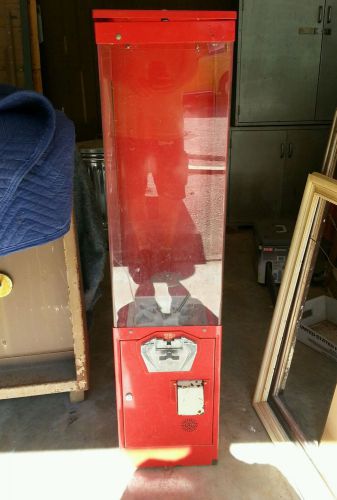 Over 4 foot tall 25c gumball vending machine bubblegum no key for sale