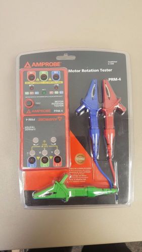 New amprobe prm-4 phase sequence and motor rotation tester for sale