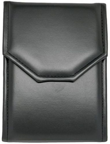 Black Leather Satin Necklace Jewelry Travel Folder Display Case