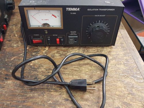 TENMA 72-1095 ISOLATION TRANSFORMER POWERS ON TESTED FOR VOLTAGE
