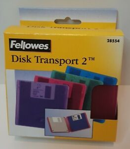 Fellowes Disk Transport (3  4-Packs)  12 Total Floppy Diskettes Holders NIB