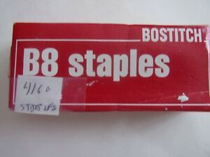Bostitch B8 Size Staples - 4160 Staple Refill - B8 Bostitch - red box