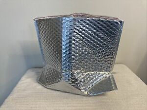 25 FOIL INSULATED BOX LINERS 12.5&#034; x 10&#034; x 6&#034; THERMAL BOX BOTTOM GUSSETED BOX