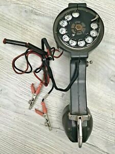 Vintage BECO Lineman&#039;s Rotary Dial Telephone Testing Repair Handset
