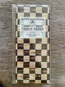 MacKenzie-Childs Courtly Check Tissue Paper-4-sheets per pack NEW - RETIRED
