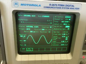Motorola R2670 FDMA Digital Communications System Analyzer R2670A