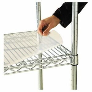 Alera Shelf Liners For Wire Shelving, Clear Plastic, 4 per Pack (ALESW59SL3624)