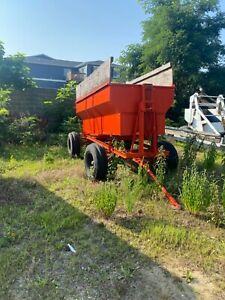 Dump Cart Wagon Trailer Lift Box  Hoist Farm Running Gear
