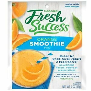 Concord Foods, Smoothie Mix, Orange, 2oz Packet (Pack of 6)