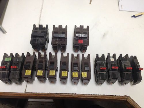 Federal Pacific Assorted Circuit Breakers