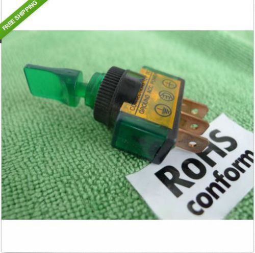 10p WATERPROOF 12V GREEN UNIVERSAL LED TOGGLE SWITCH FOR CAR BOAT MARINE G14D