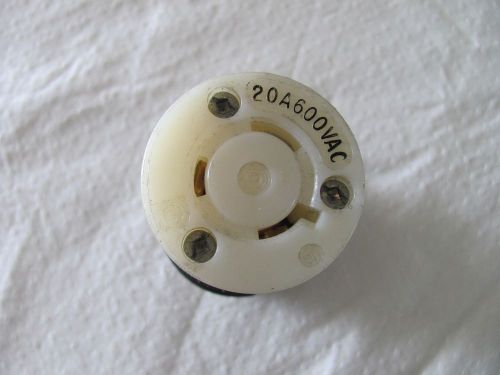 Hubbell HBL2353 Twist-Lock Connector Body 2P3W 20A 600V NEMA L9-20R