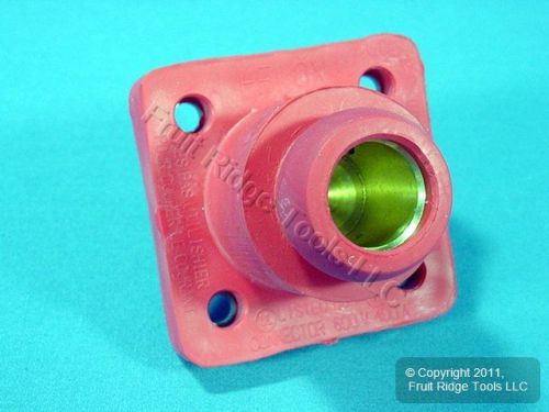 Leviton Red 18 Series Cam Female Panel Receptacle Ball Nose 400A 600V 18R22-R