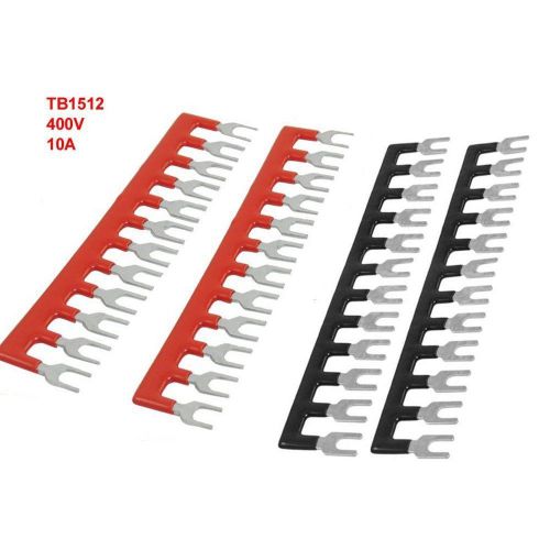 New urbest® 400v 10a 12 postions pre insulated fork terminal stripes 4 pcs for sale