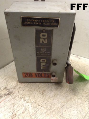 Ge heavy duty safety switch cat no th2221j model 7 30a 240vac/250vdc 3 hp for sale