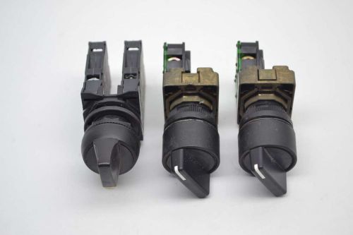 Lot 3 allen bradley assorted 800f-x20d 800e-2x10 contact selector switch b380767 for sale