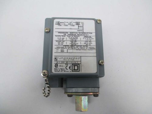Square d 9012 gaw-4 1.5-75psig 1-5.2bar pressure switch ser c d365245 for sale