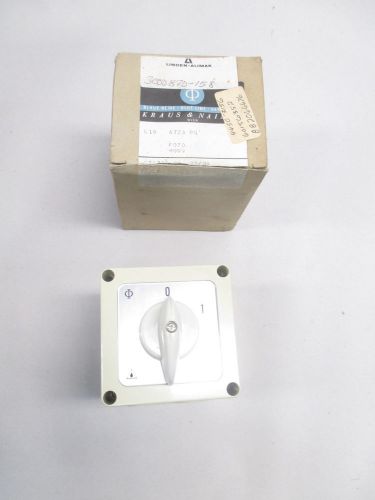 New kraus &amp; naimer c18 a723 2 position rotary selector switch d475691 for sale