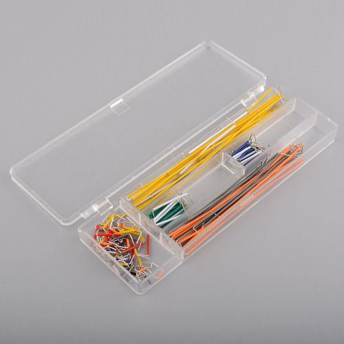 140pcs solderless breadboard jumper connection cable wire box shield arduino for sale