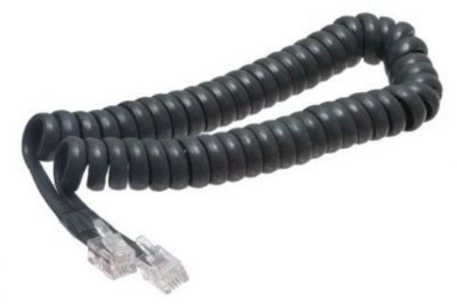 New nortel 7 ft. dark gray handset cord for t7100  t7208  t7316  t7316e phones for sale
