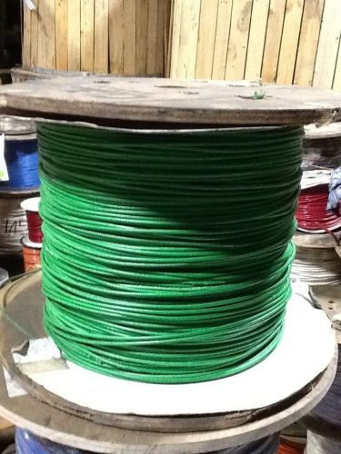Srml green 14 awg 1500&#039; ft fiber glass braid appliance hi temp wire motor lead for sale