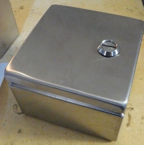 STAINLESS STEEL RITTAL 6 x 6 x 4 JUNCTION BOX (JB060604H4)