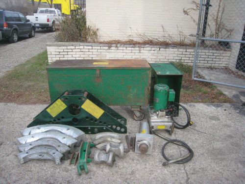 Greenlee 884 / 885 1-1/4&#034; - 4&#034; hydraulic pipe / conduit bender w/ 960 pump used for sale