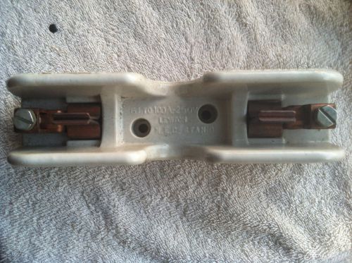 Leviton Porcelain/Ceramic Fuse Block Holder #8902 61-100A 250V Steampunk