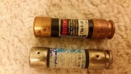 Fusetron FRN-R-60 Class RK5 fuses 250vac, lot of 2 fuses