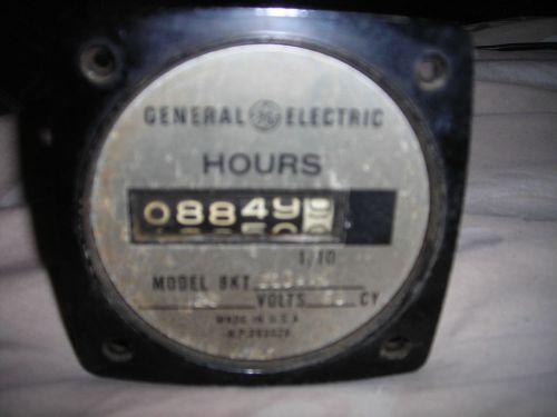 GE General Electric Panel METER 0-99,999 HOURS MODEL# 8KT 11DAA2