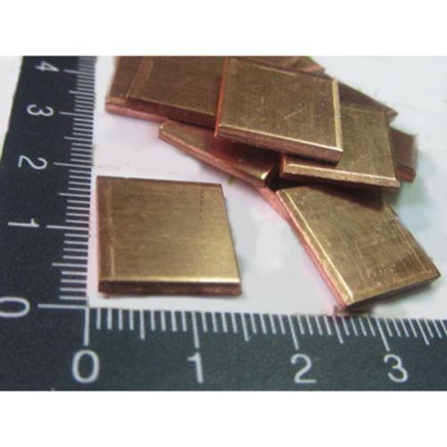 30pcs heatsinks 15mm*15mm*2mm lap/ati thermal pad/cooling fin red copper hq for sale