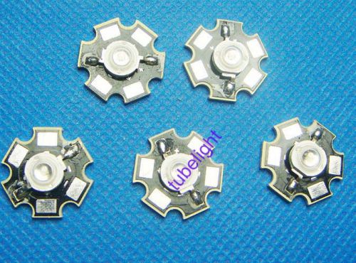 5pcs 3w high power blue led emitter 460-470nm 60lm with 20mm star base for sale